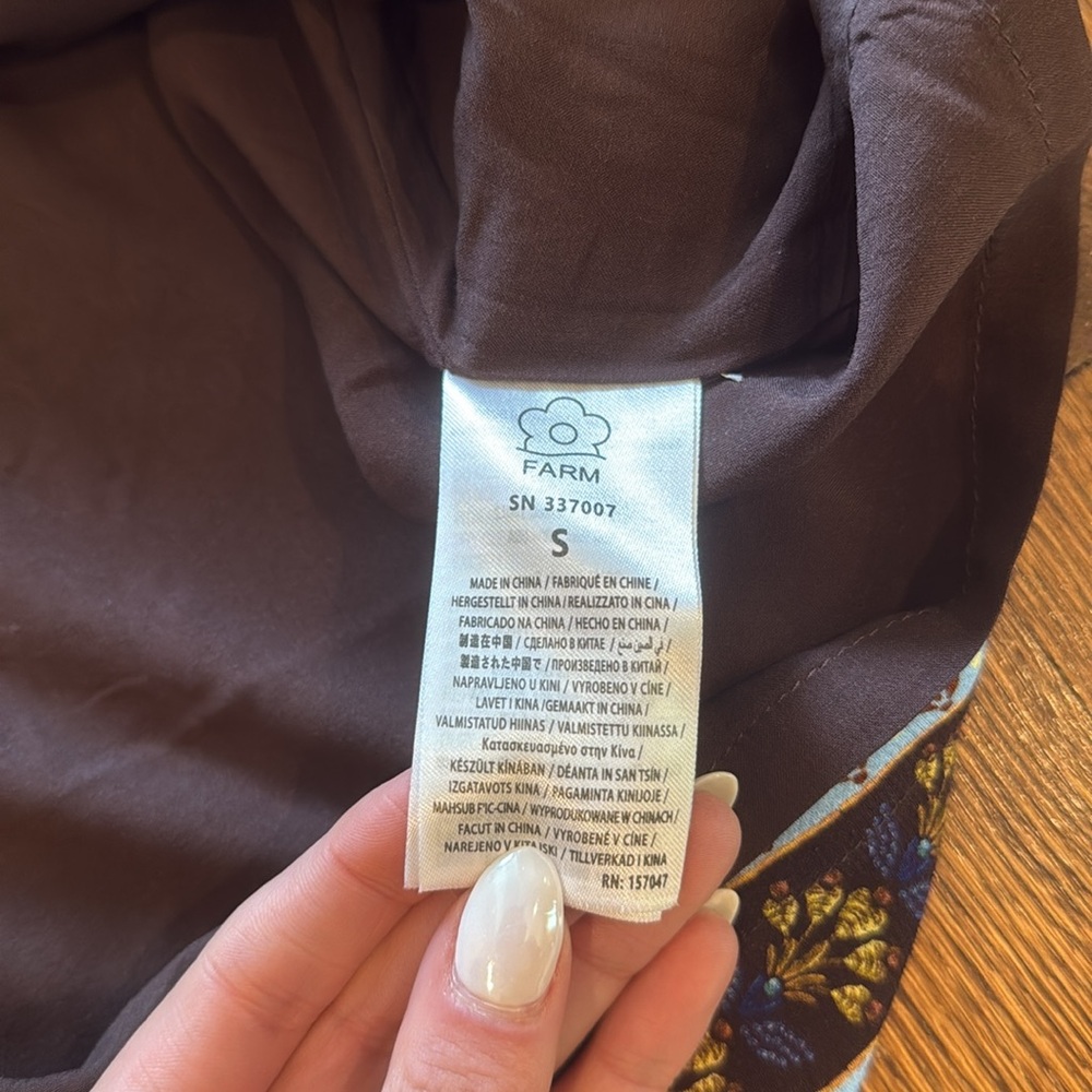 FARM Rio Floral Wrap Mini Dress SM - Picture 11 of 15